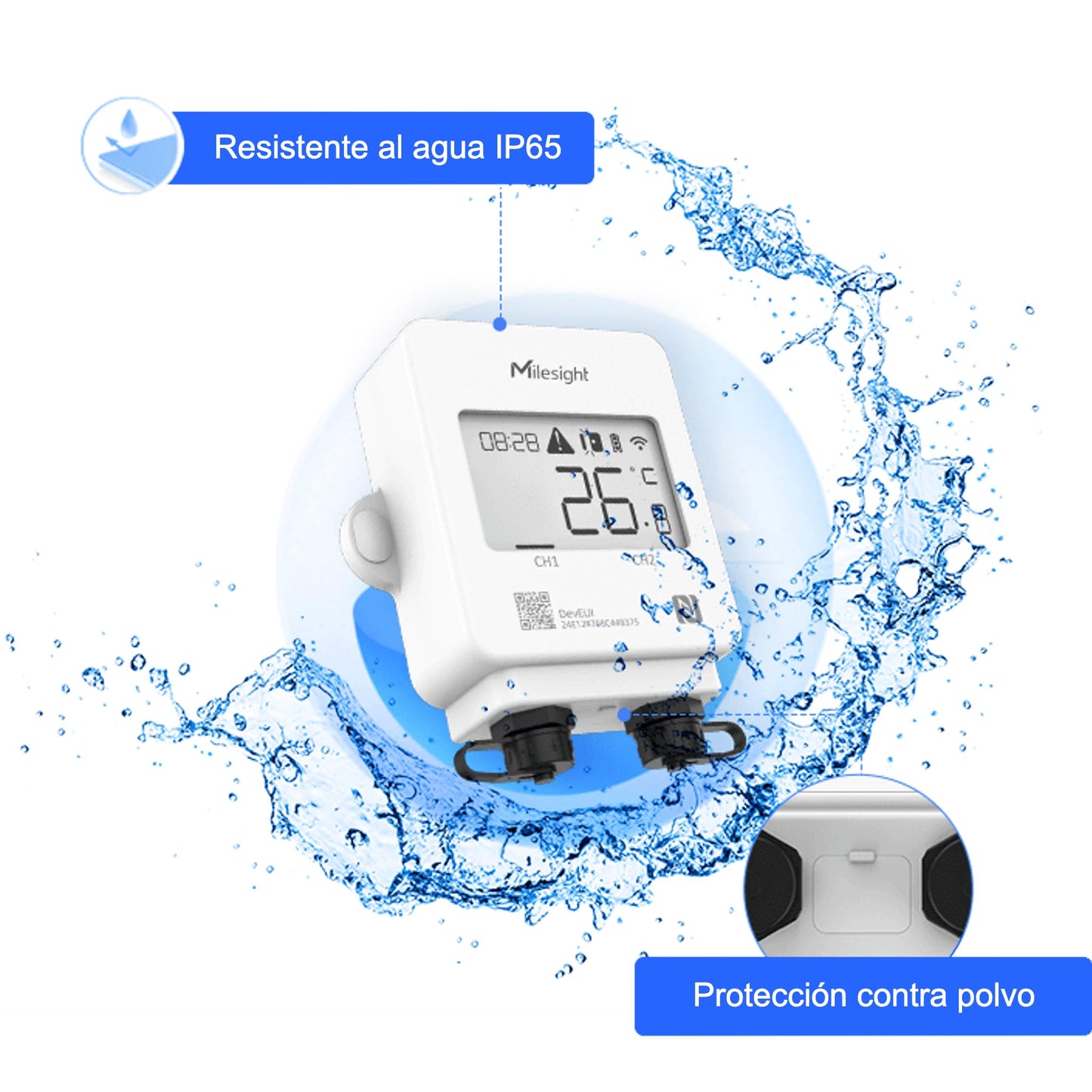 Milesight TS301-868M · Sensor Temperatura · LoRaWAN® · EU868